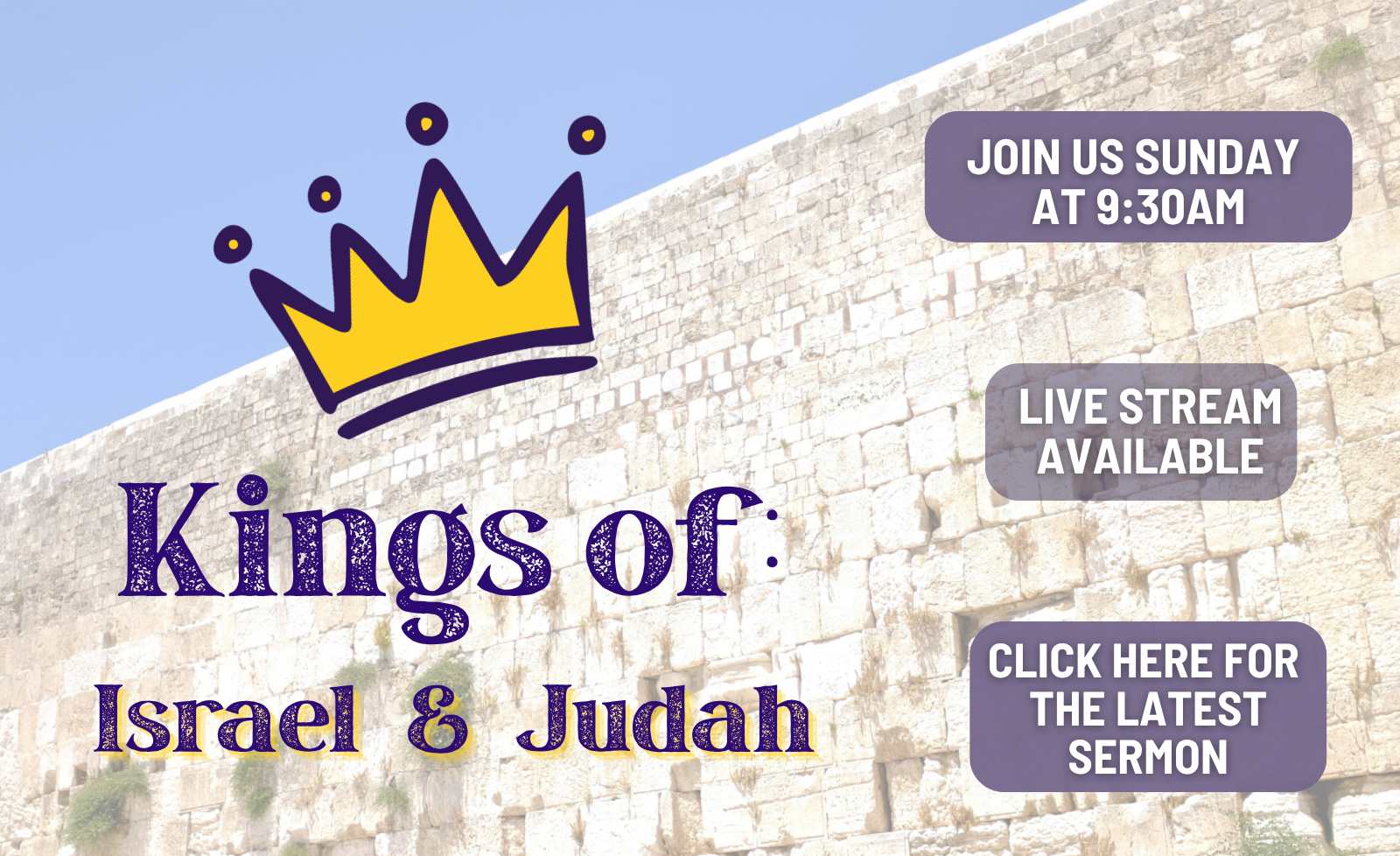 kings of sermon series website landing