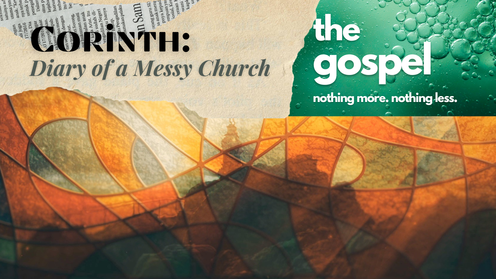 The Gospel – Nothing More, Nothing Less