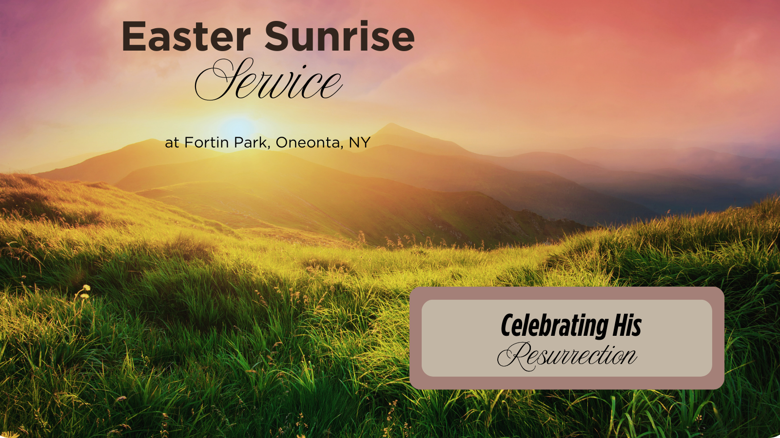 Easter: Sunrise Service